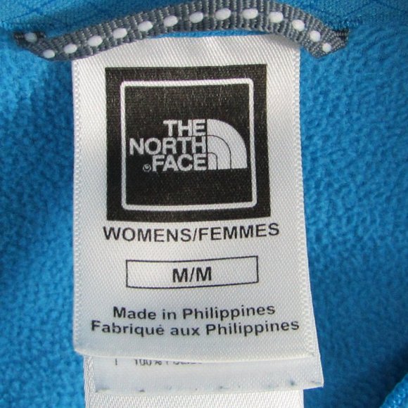 Women's | North Face | Fleece | Pullover | 1/4 Zip | Turquoise - Picture 4 of 4